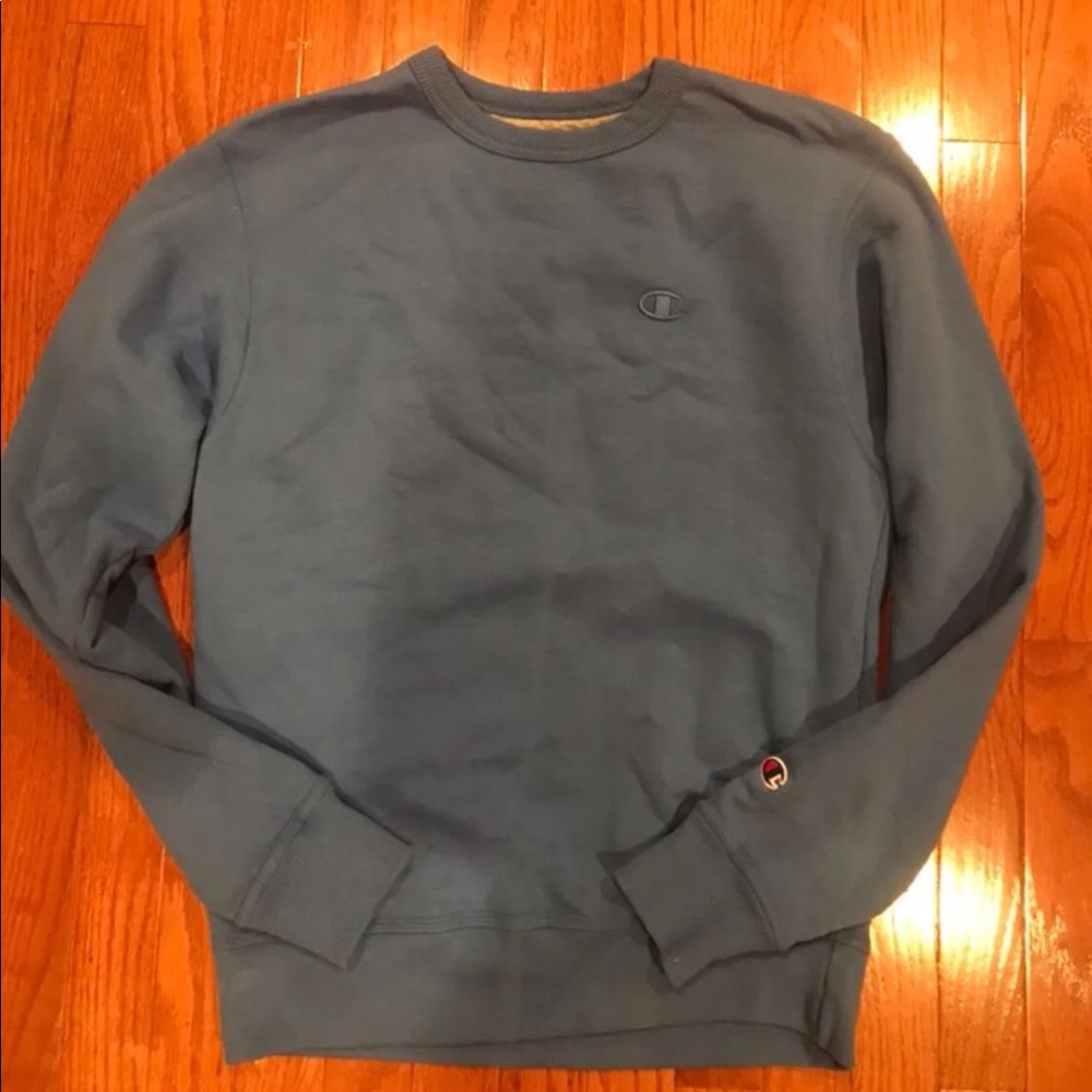 Champion Cyan Blue Crewneck